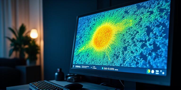 Solar analyst working with high-resolution satellite imagery