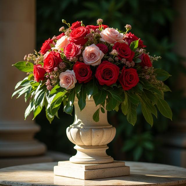 Ancient Roman style floral garland